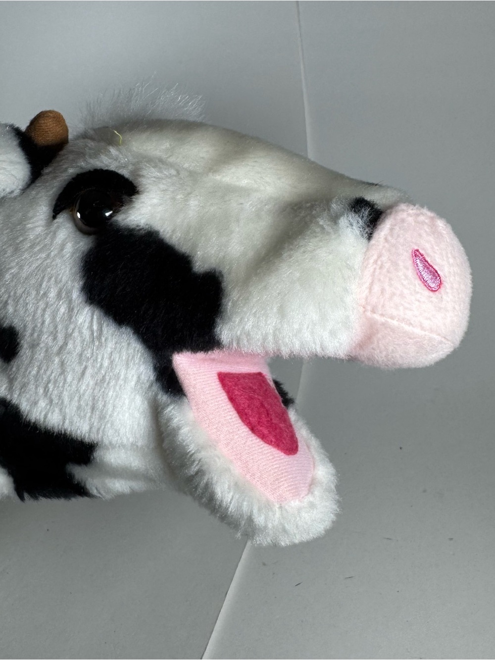 Melissa And Doug Plush Cow Hand Puppet Full Body Utter 16" Stuffed Animal Toy - Picture 7 of 10